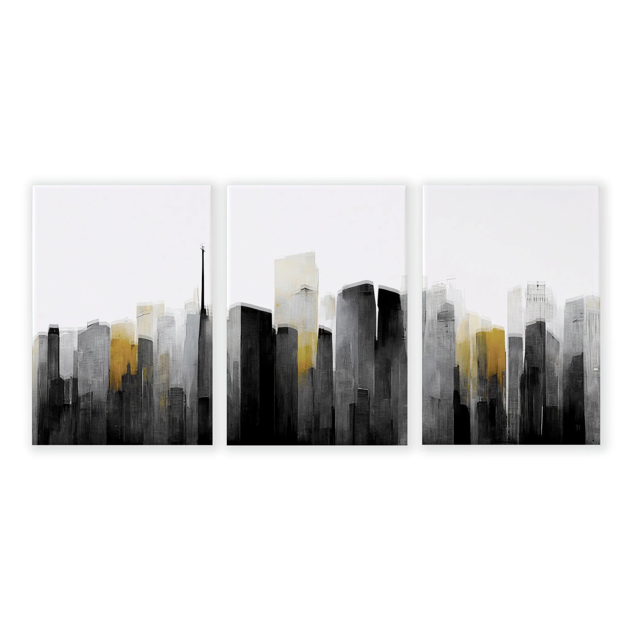 Contemporary Art For Walls | Set of 3 Urban Skyscrapers Wall art Prints - Image 17