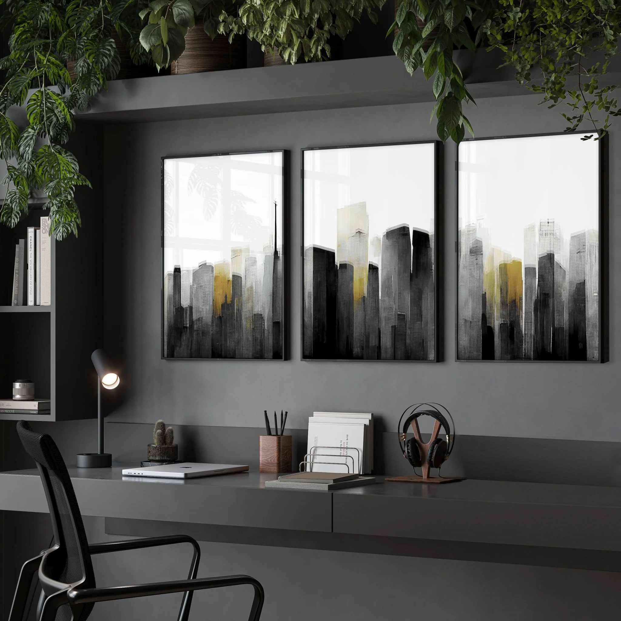 Contemporary Art For Walls | Set of 3 Urban Skyscrapers Wall art Prints - Image 4