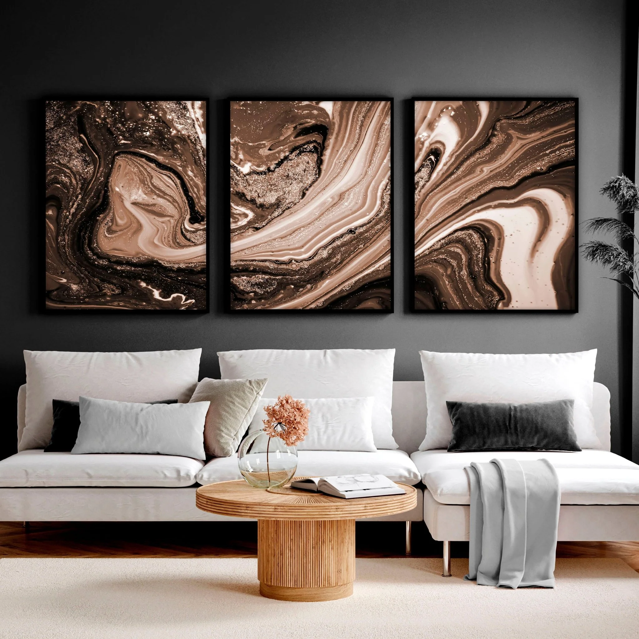 Copper Wall art | set of 3 framed wall art prints - Image 6