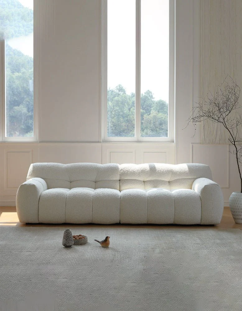 Cora Three Seater Sofa, Boucle - Image 9