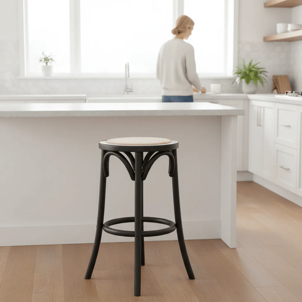 Corso Natural Rattan Stool - Image 2