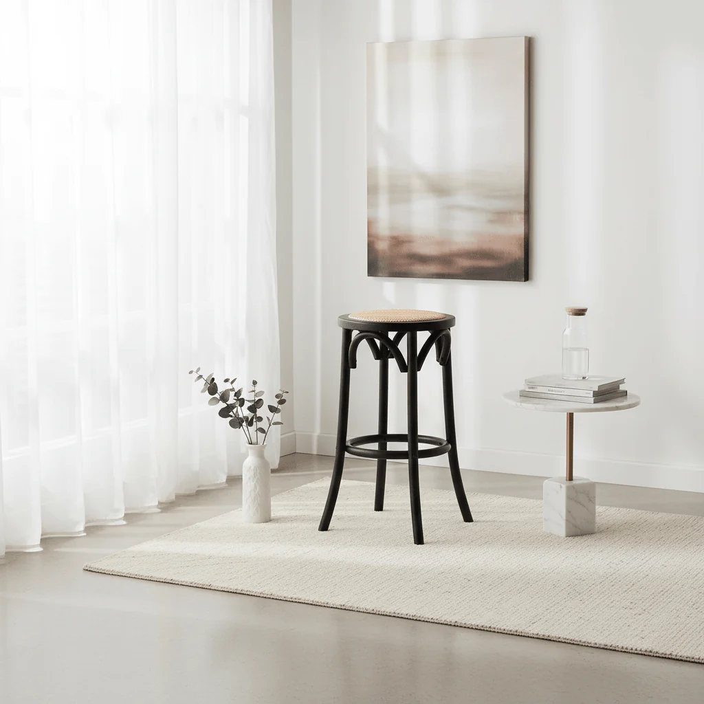 Corso Natural Rattan Stool - Image 4
