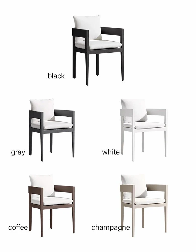 Cortez Outdoor Dining Table Set, Black - Image 10