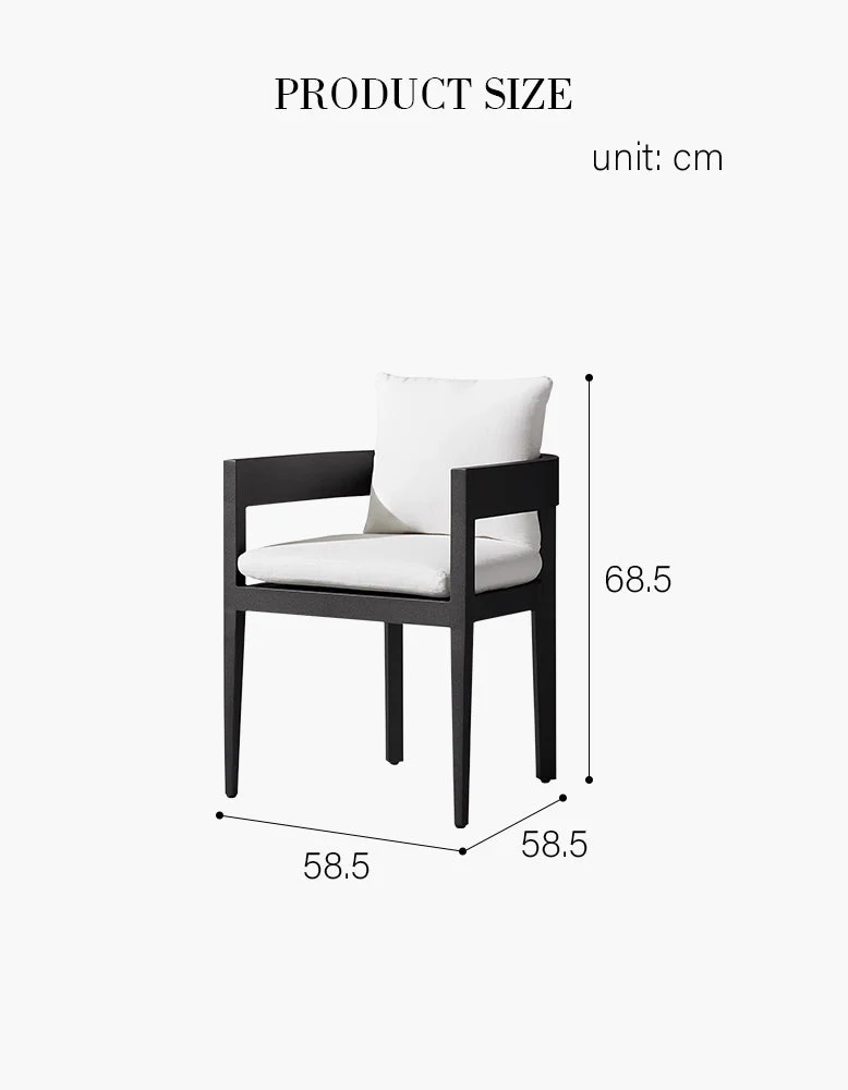 Cortez Outdoor Dining Table Set, Black - Image 12