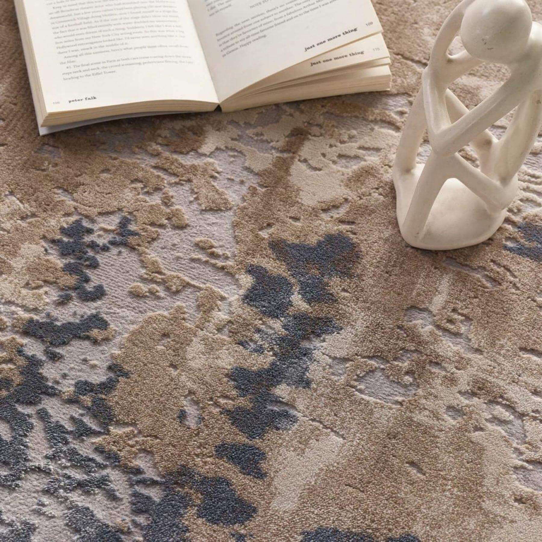 Cosimo Beige/Grey Distressed Modern Rug - Image 3