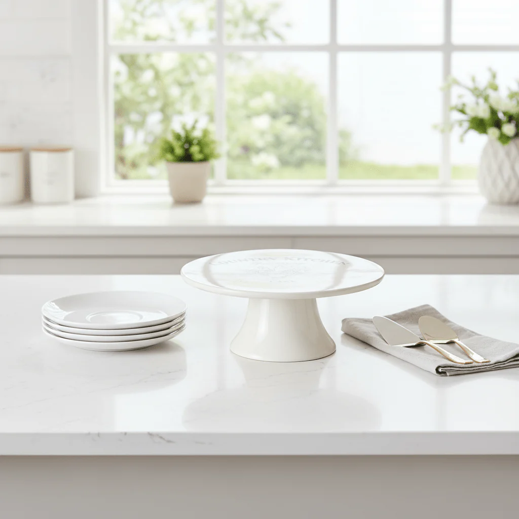 Country Kitchen Cream Cake Stand - Image 4
