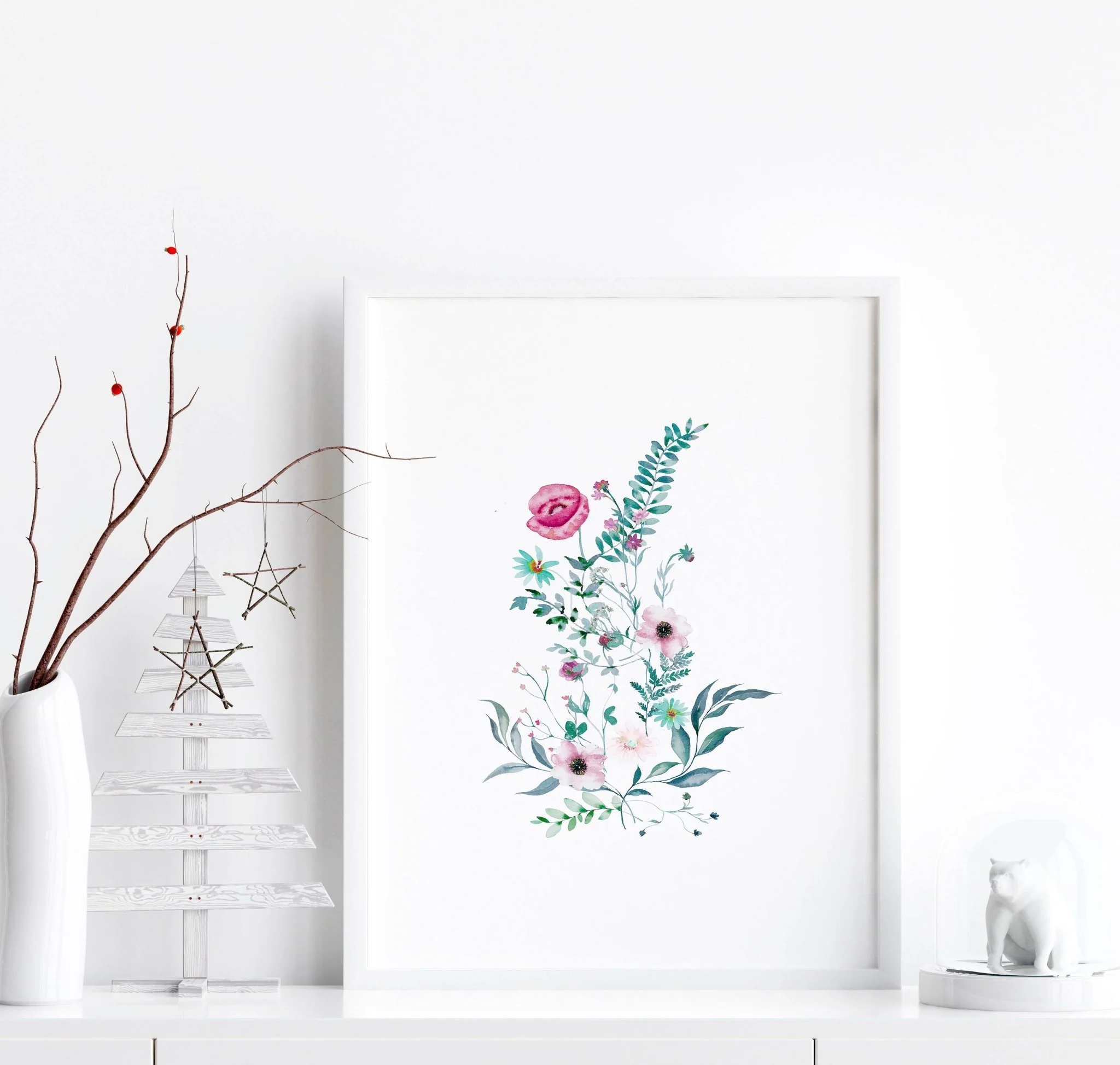 Prints for bedroom walls | set of 3 Shabby Chic wall art - Image 3