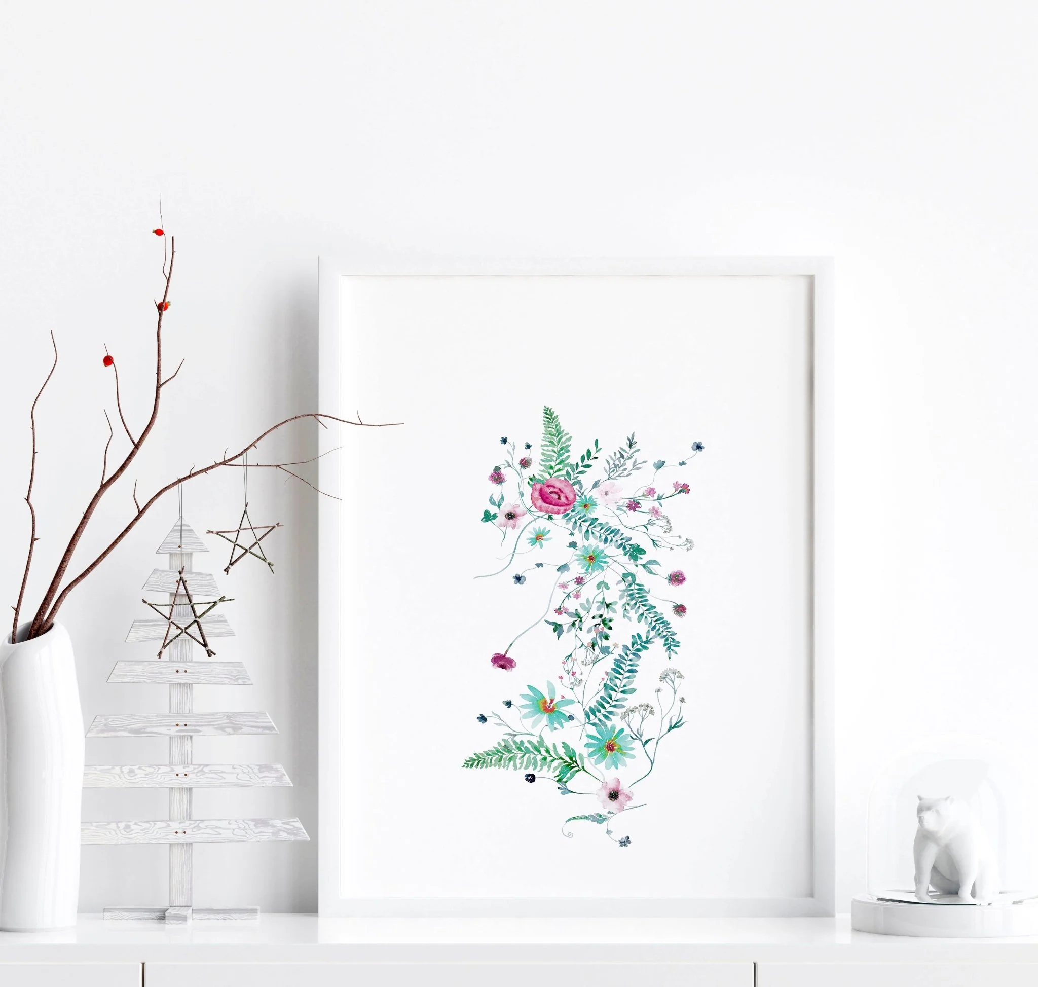 Prints for bedroom walls | set of 3 Shabby Chic wall art - Image 4
