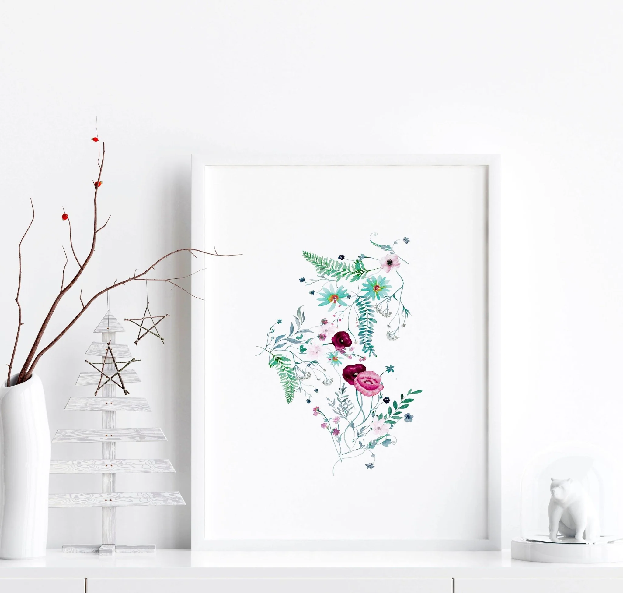 Prints for bedroom walls | set of 3 Shabby Chic wall art - Image 5
