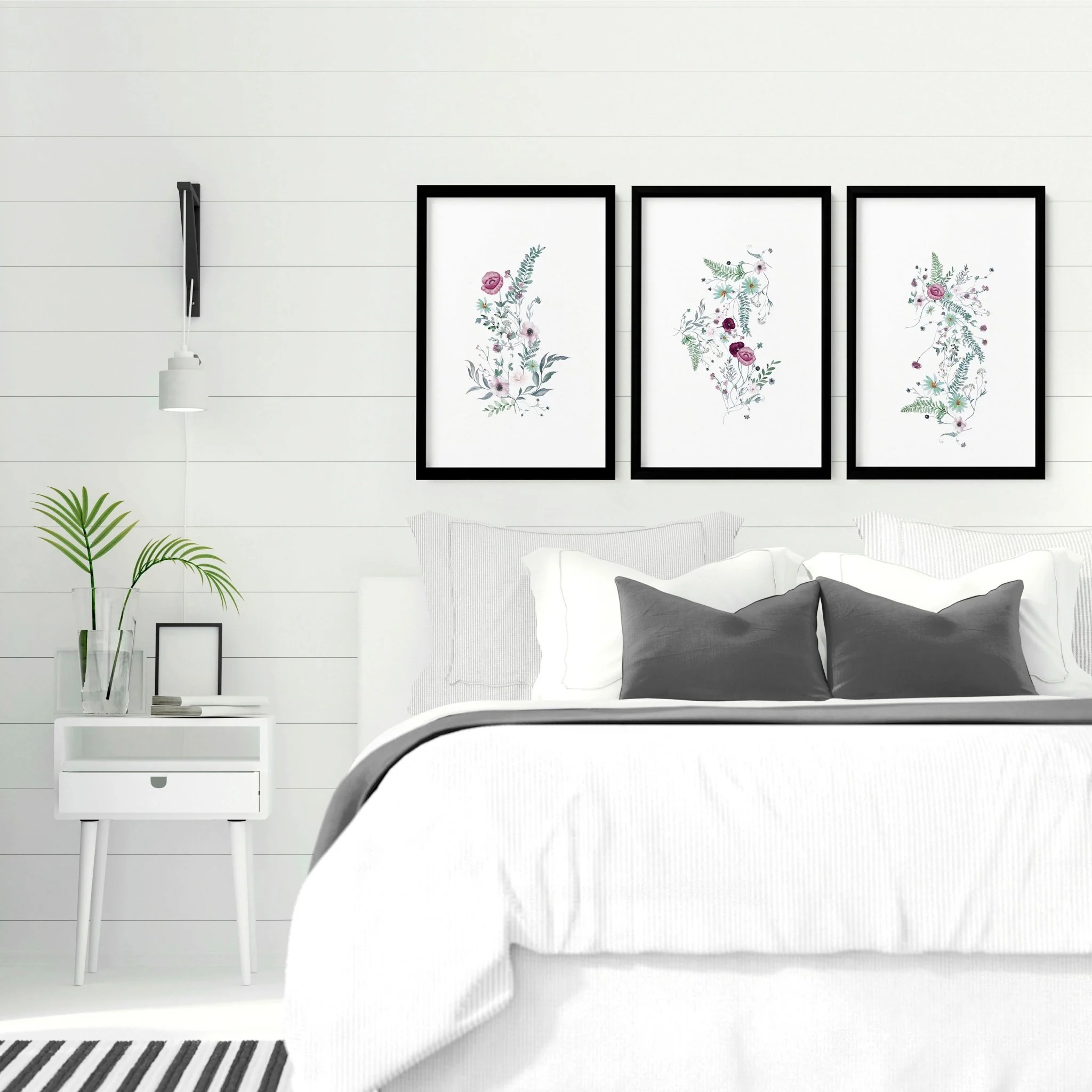 Prints for bedroom walls | set of 3 Shabby Chic wall art - Image 6