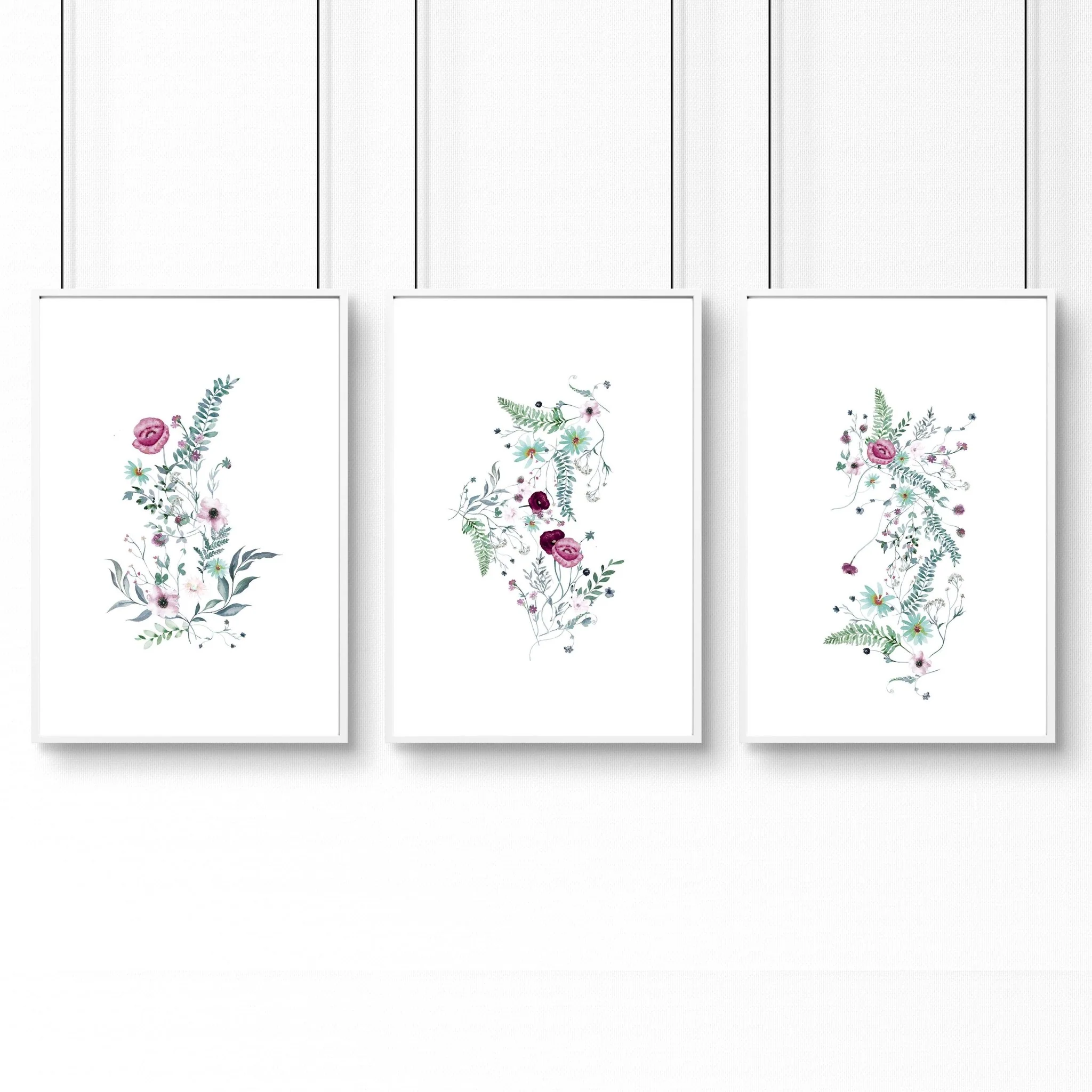 Prints for bedroom walls | set of 3 Shabby Chic wall art - Image 8