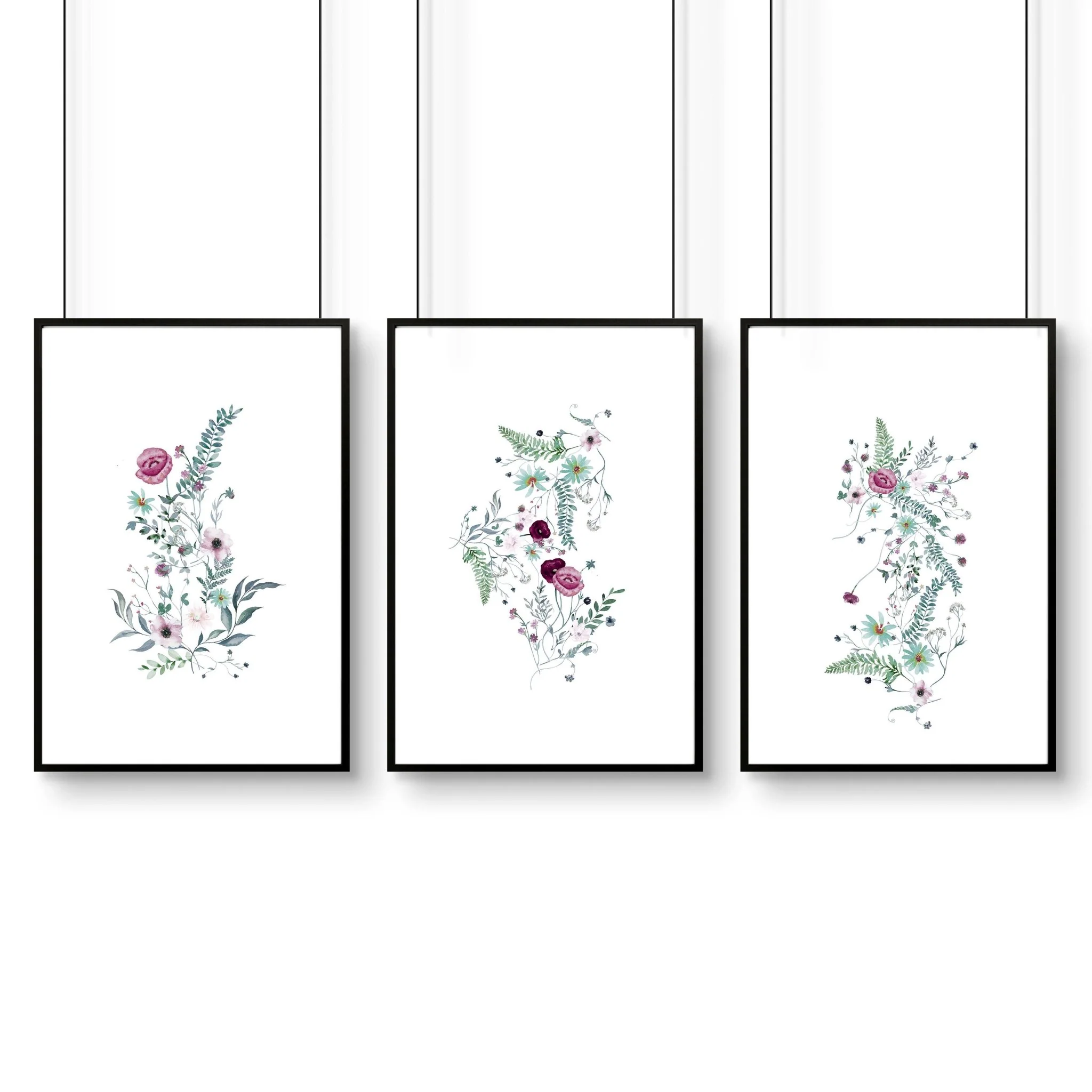 Prints for bedroom walls | set of 3 Shabby Chic wall art - Image 9
