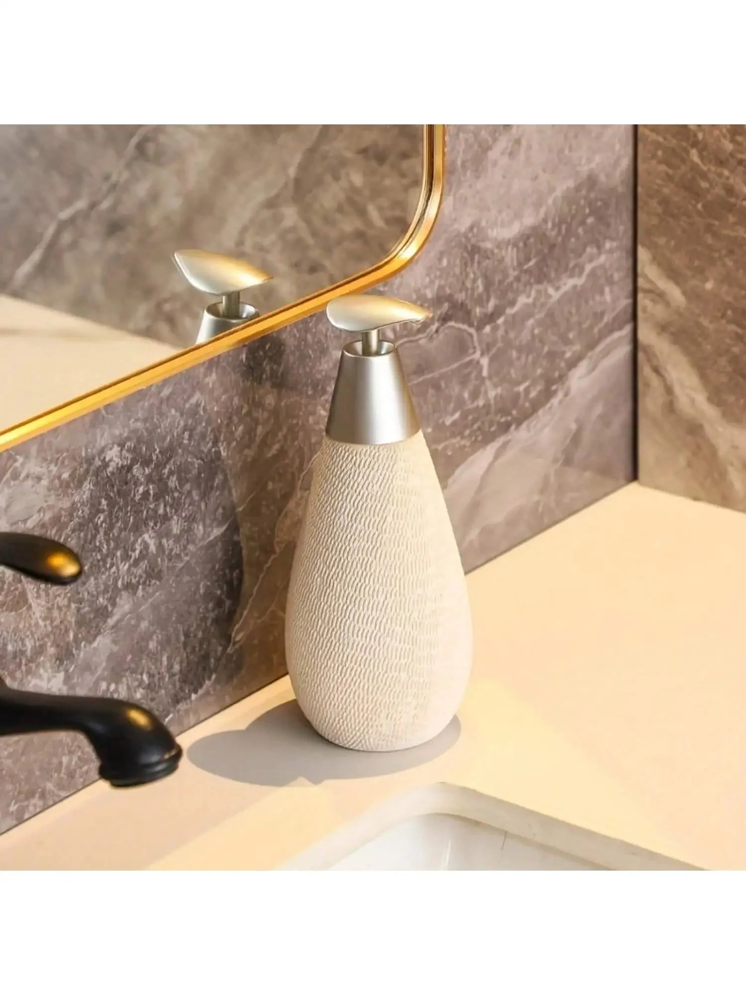Creative Retro Style Ceramic Push-Type Soap Dispenser With Pump, Hand Soap Bottle, Suitable For Bathrooms Kitchens And Toilets - Image 10