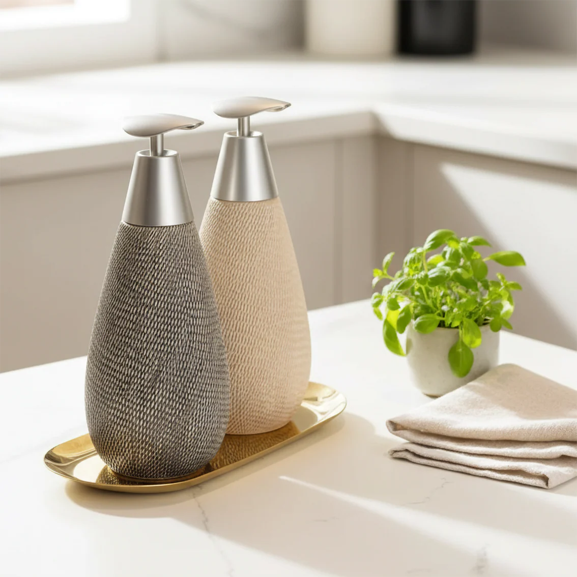 Creative Retro Style Ceramic Push-Type Soap Dispenser With Pump, Hand Soap Bottle, Suitable For Bathrooms Kitchens And Toilets - Image 3