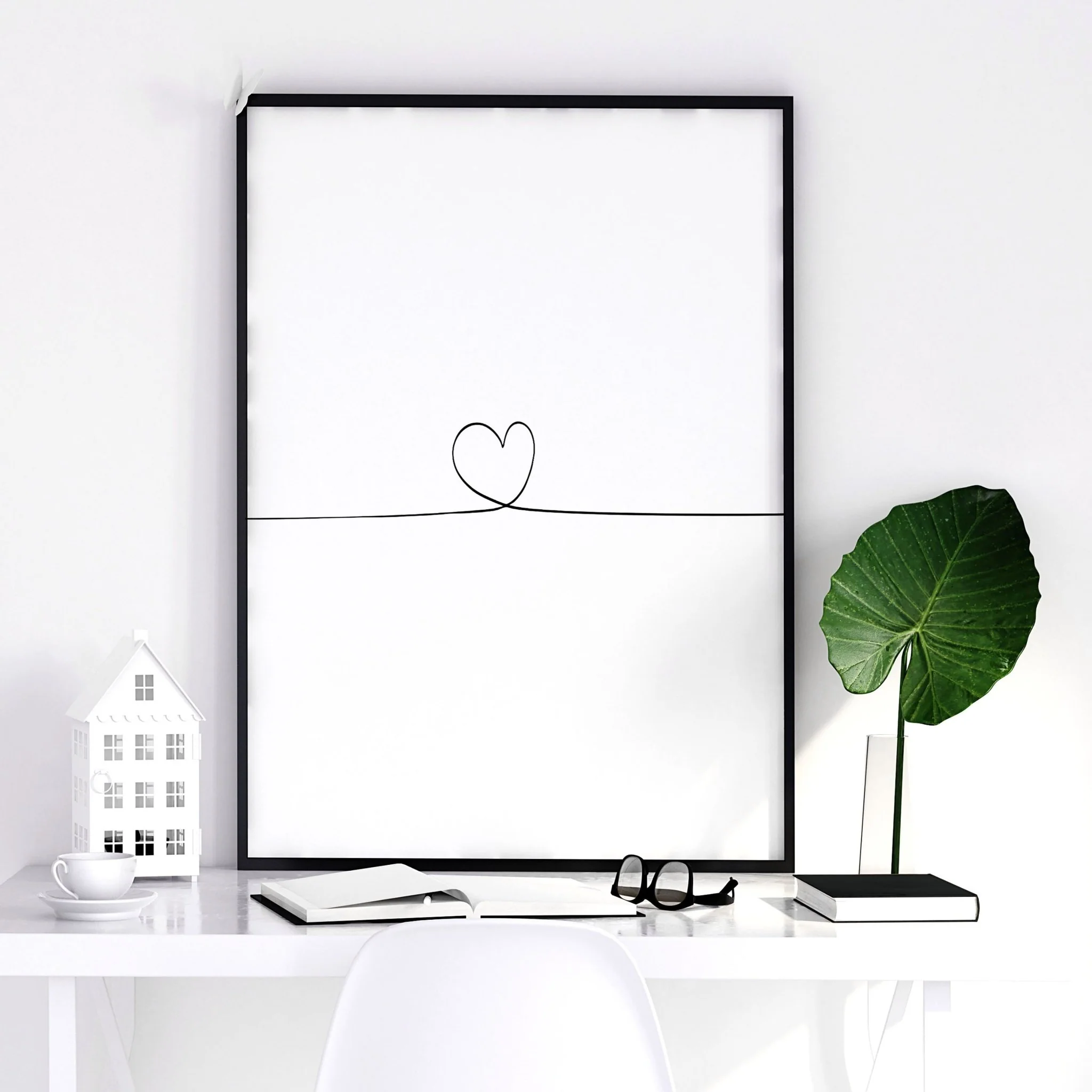 Customized valentines gift | set of 3 Bedroom wall art - Image 5