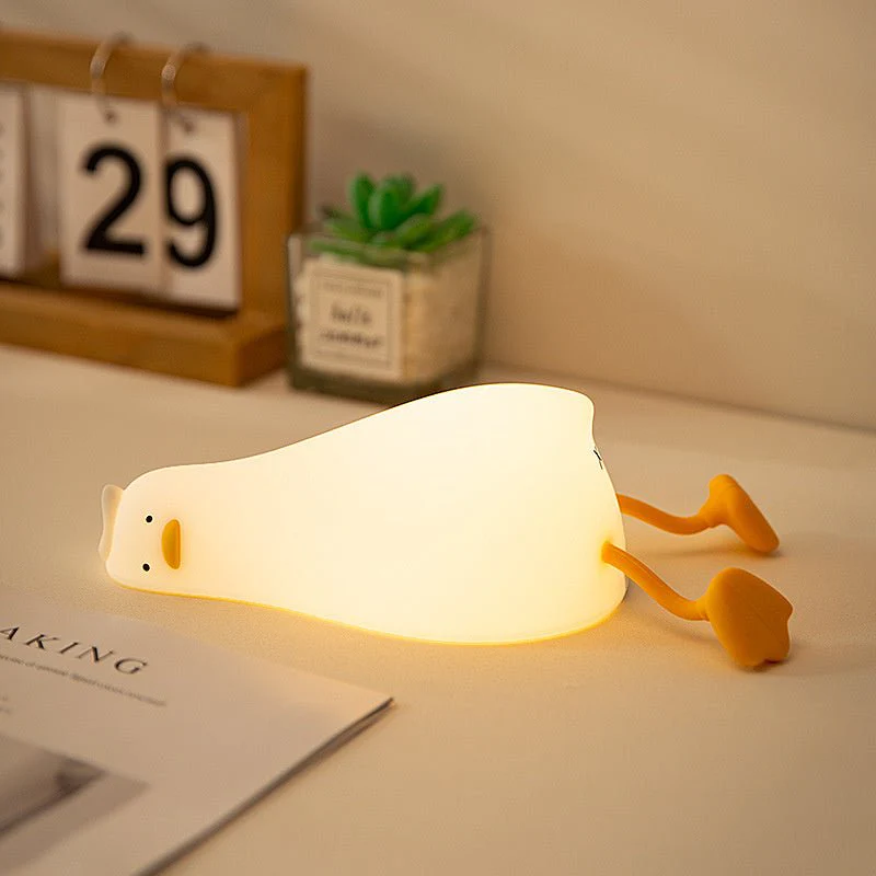 Cute LED Night Light Touch Sensor Cartoon Kid's Nightlights Big Face Rabbit Silicone Night Light Christmas Gift Bedside Lamp Home Decor - Image 19