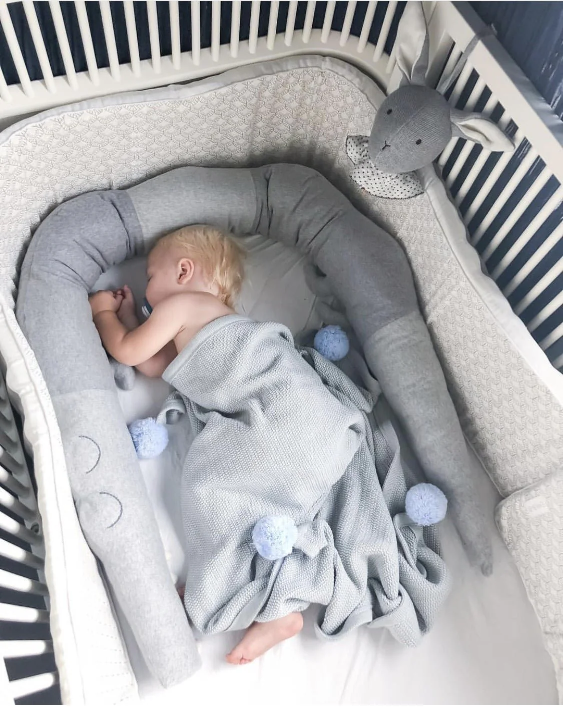 Cute Long Pillow For Kids Stuffed Toys Plush Baby Bumper Crib Bed Protector Cotton Sofa Cushion Kids Room Decor - Image 2