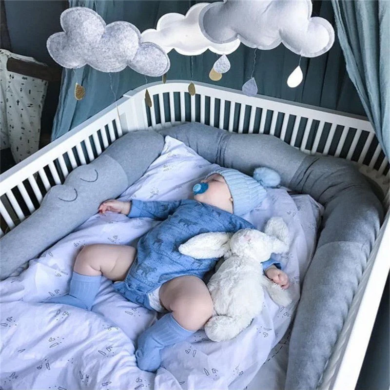 Cute Long Pillow For Kids Stuffed Toys Plush Baby Bumper Crib Bed Protector Cotton Sofa Cushion Kids Room Decor - Image 4