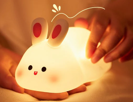Cute Silicone Night Lights Sheep Cartoon Bedroom Lamp For Children's Room Decor Rechargeable Timing Dimming Sleep Night Light - Image 16