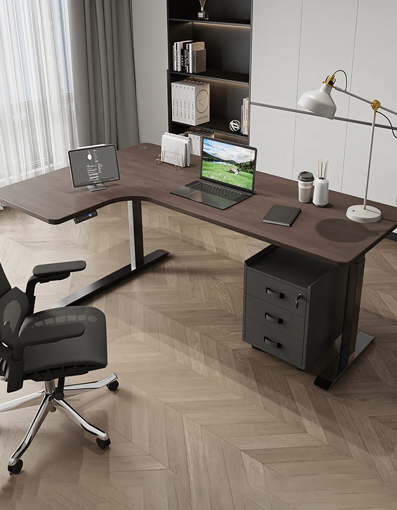 D'Amico Electric Standing Office Desk, Computer Corner Desk - Image 3