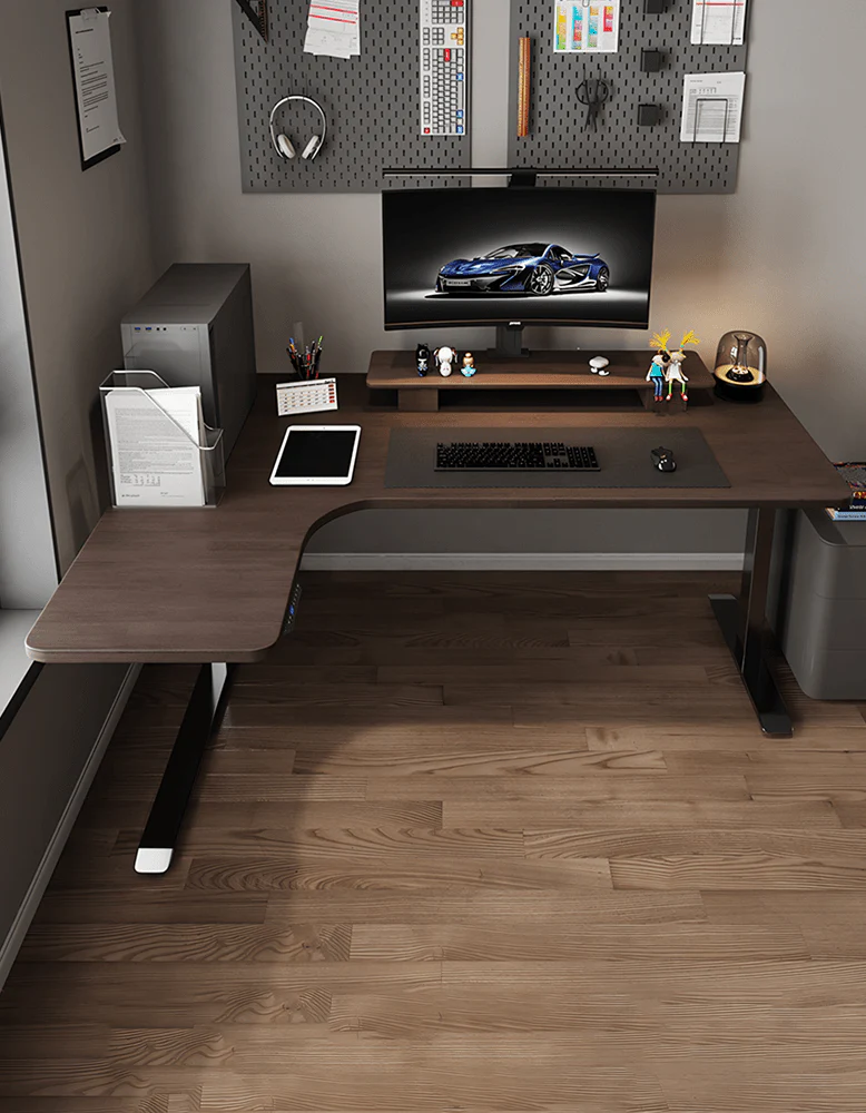 D'Amico Electric Standing Office Desk, Computer Corner Desk - Image 5