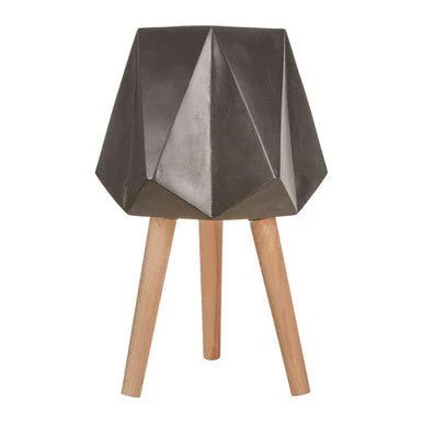 Darnell Black Multifaceted Planter - 62cm - Image 6