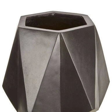 Darnell Black Multifaceted Planter - 62cm - Image 7