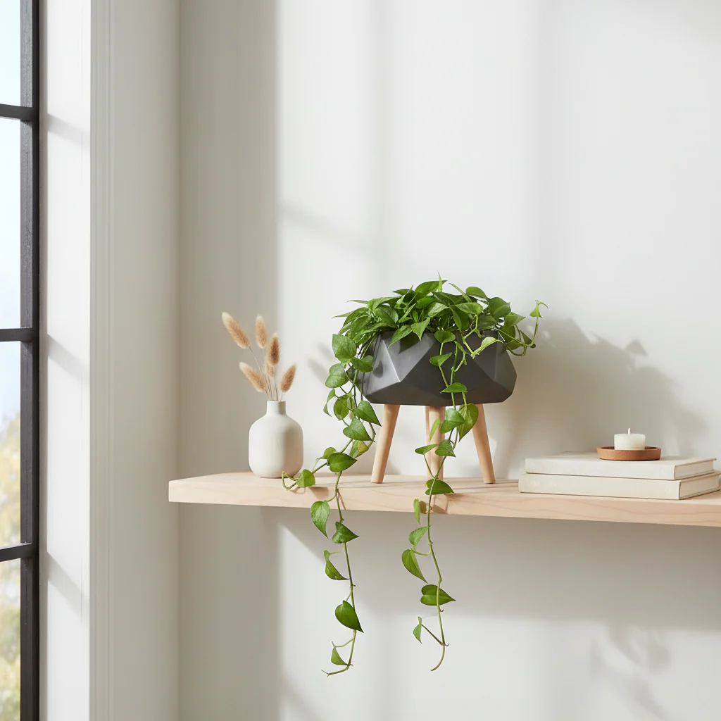Darnell BlackMultifaceted Planter - 22cm - Image 3