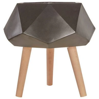 Darnell BlackMultifaceted Planter - 22cm - Image 6