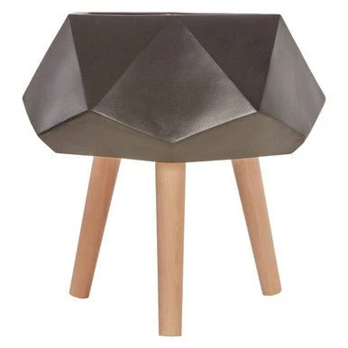Darnell BlackMultifaceted Planter - 22cm - Image 8