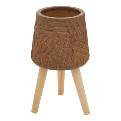 Darnell Brown Planter With Angular Legs - Image 10