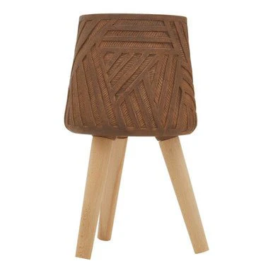 Darnell Brown Planter With Angular Legs - Image 11