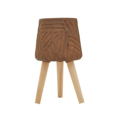 Darnell Brown Planter With Angular Legs - Image 14