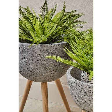 Darnell Large Grey Speckled Planter - Image 7