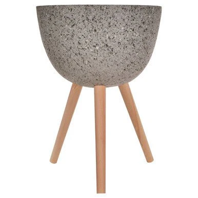 Darnell Large Grey Speckled Planter - Image 9