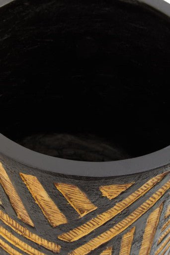 Darnell Natural And Black Planter - Image 12