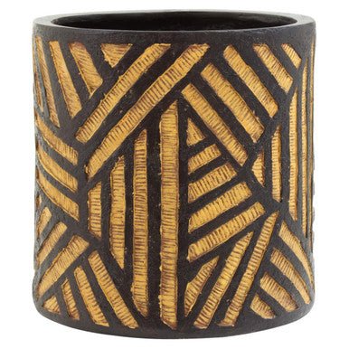 Darnell Natural And Black Planter - Image 5