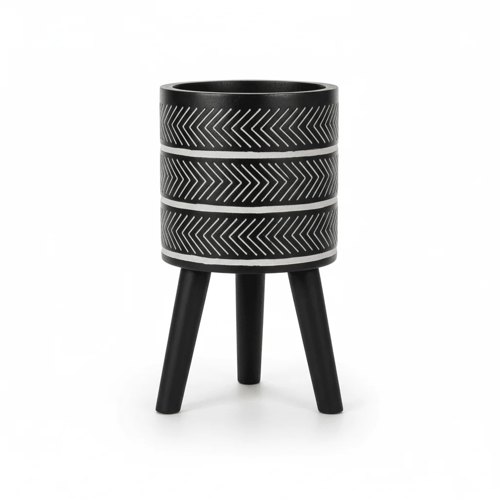 Darnell Small Chevron Planter