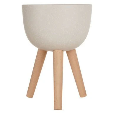 Darnell Small White Finish Rounded Planter - Image 8
