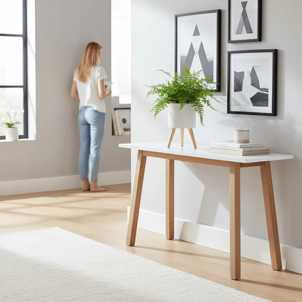 Darnell Small White Planter - Image 2