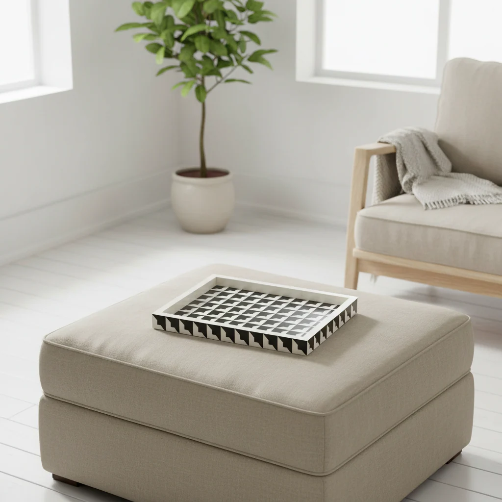 Davino Black And White Tray - Image 3