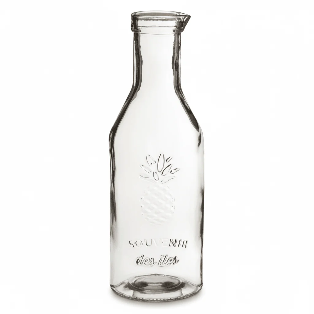 Dayla Clear Glass Embossed Pineapple Design 1000Ml Carafe