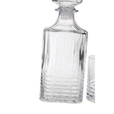 Dayla Ribbed Pattern Decanter With Four Glasses - Image 7