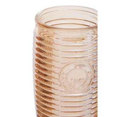 Dayla Set of Four Gold Ribbed Glass Tumblers - Image 10