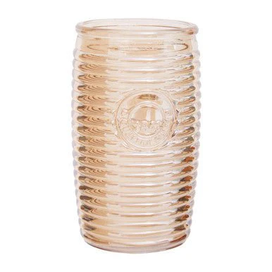 Dayla Set of Four Gold Ribbed Glass Tumblers - Image 6