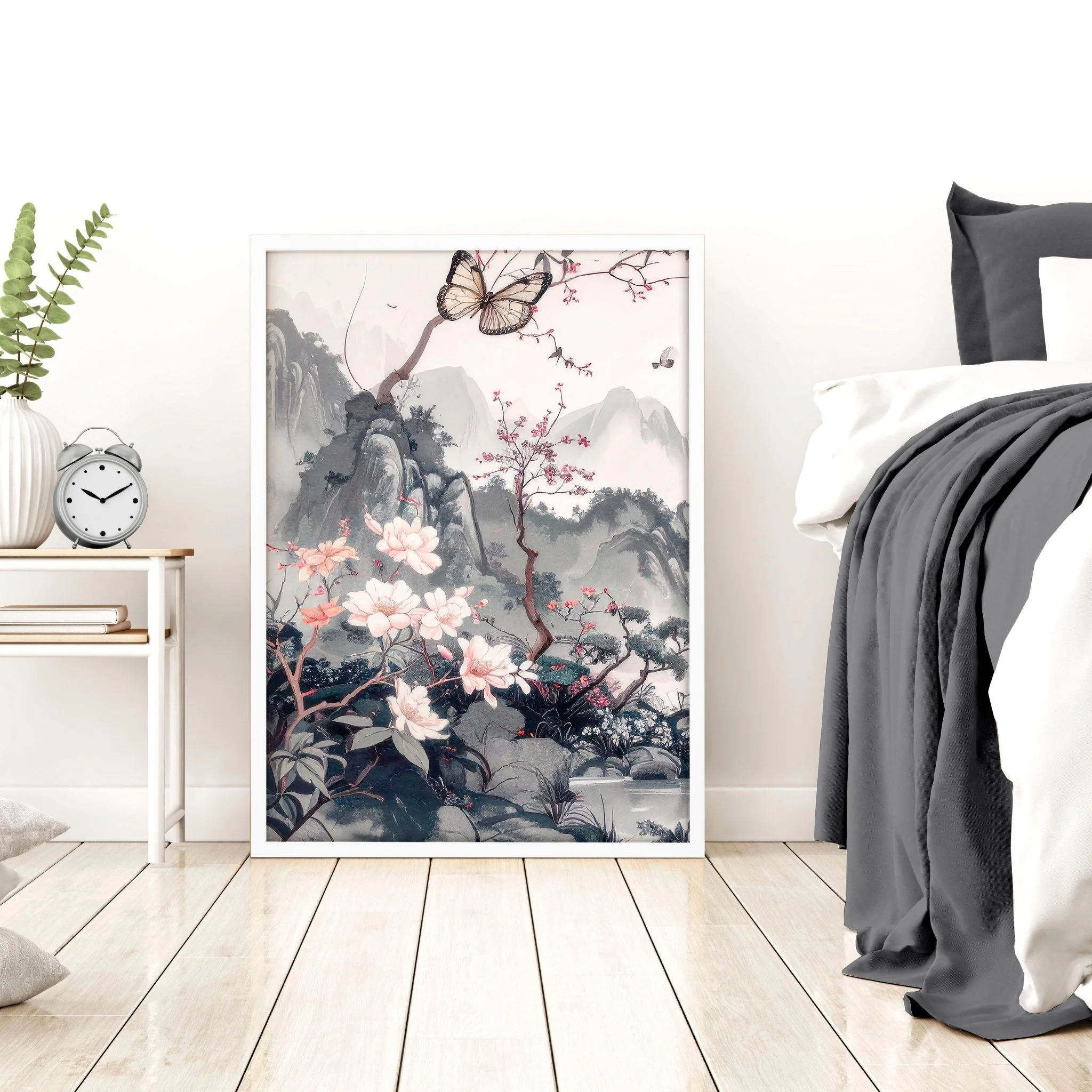 Decorating Bedroom Walls | Set of 3 Chinoiserie Wall art Prints - Image 5