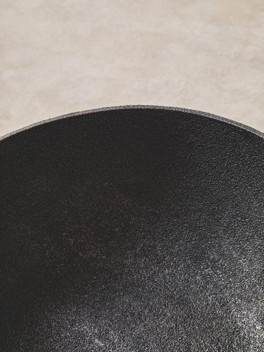 Deriva Large Textured Black Pedestal Bowl - Image 9
