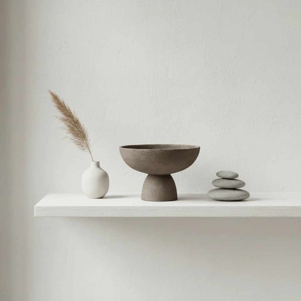 Deriva Small Textured Grey Pedestal Bowl - Image 4