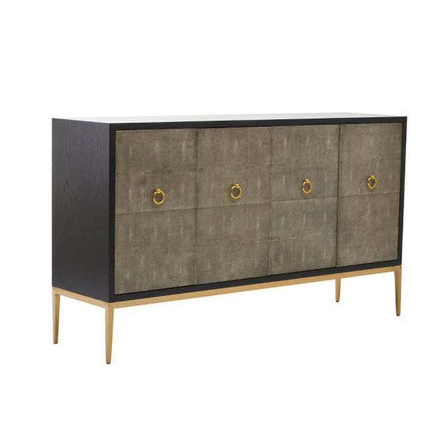 Deruta Grey Shagreen Effect Sideboard - Image 5