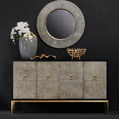 Deruta Grey Shagreen Effect Sideboard - Image 6